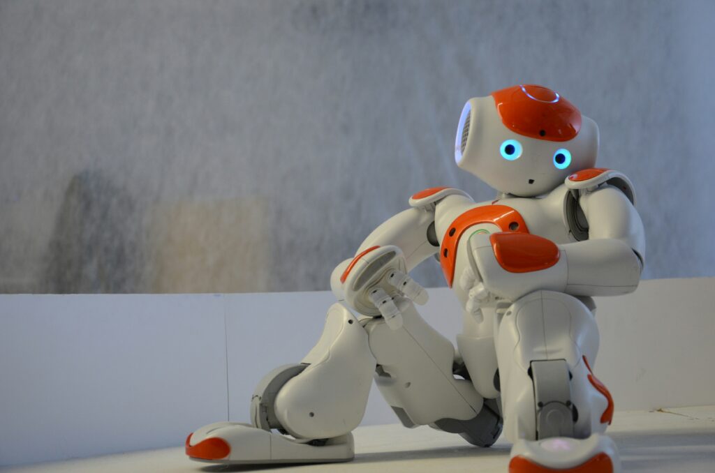 AI-powered robot representing artificial intelligence advances in 2025