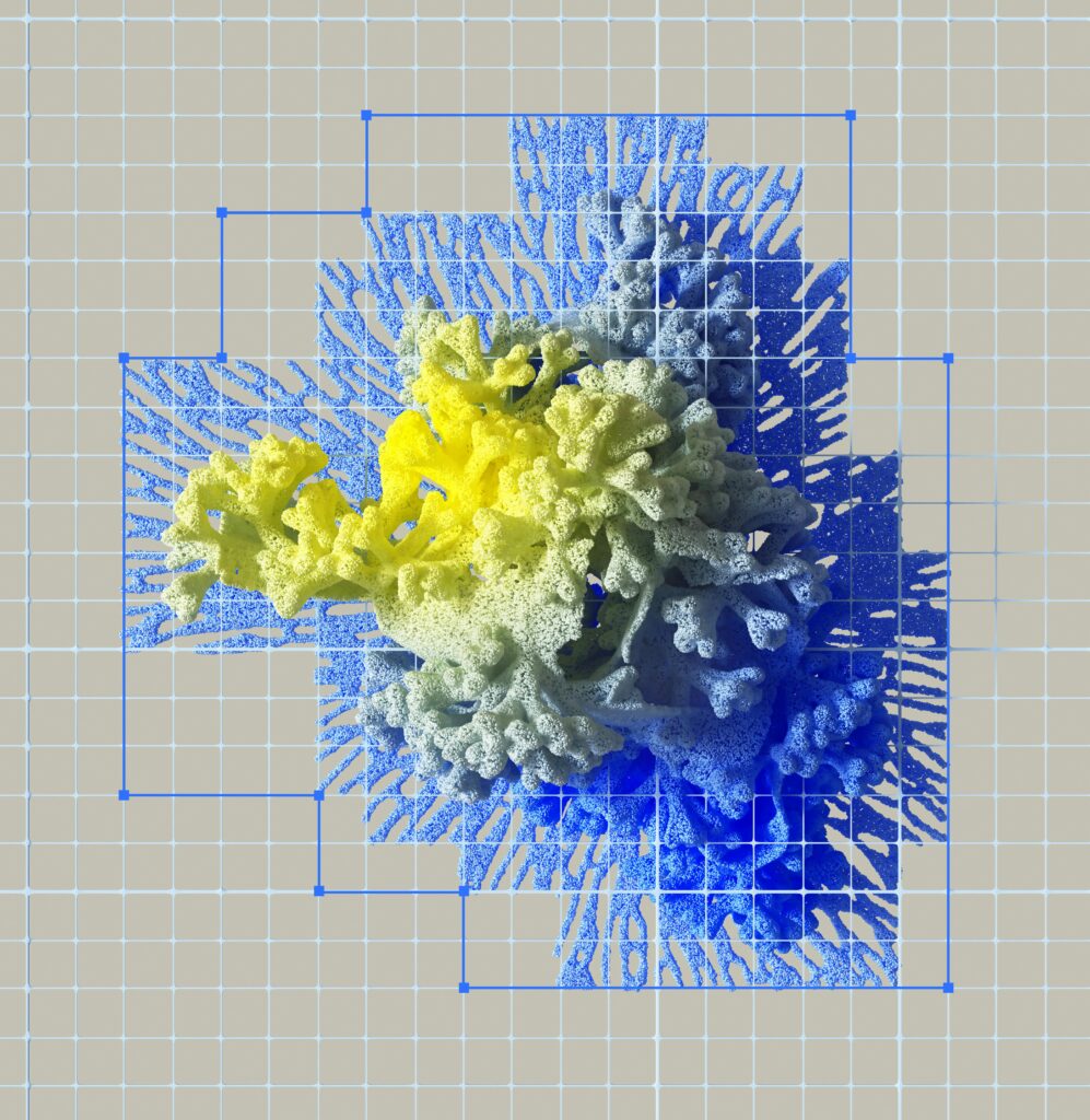 Creative output generated on desktop setup — digital art comparison