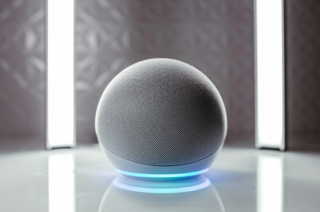 Smart home speaker used to automate lights and heating