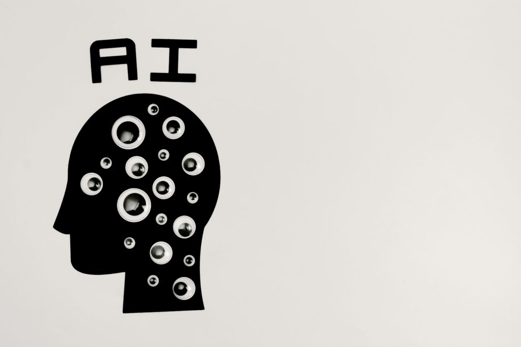 Conceptual artwork representing artificial intelligence and machine learning